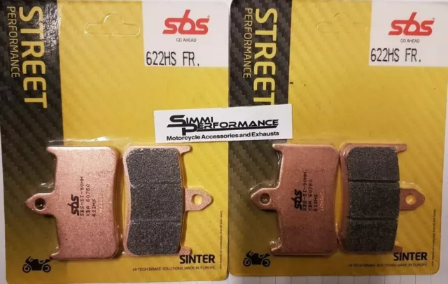 SBS FRONT Brake Pads Honda VTR1000 F Firestorm 1997 1998 - 2005 2006 2007 SINTER