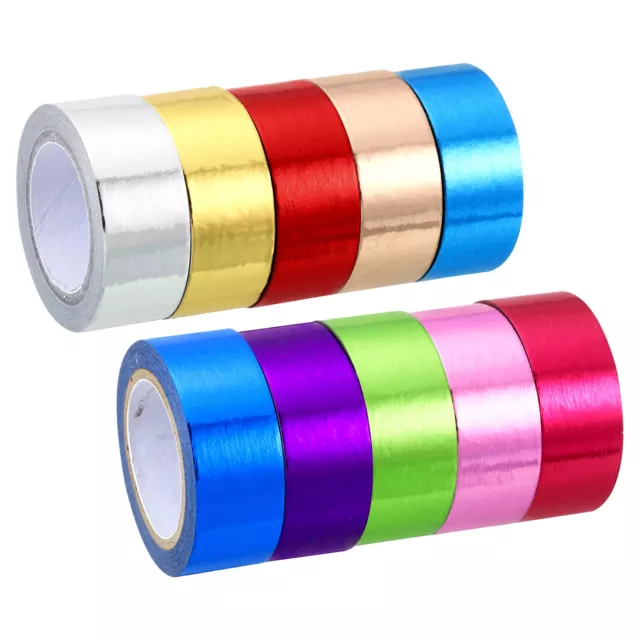 Metallic Washi Tape 15mm x 5m, 10 Pack Art Tapes Washi Self-Adhesive 10 Colors