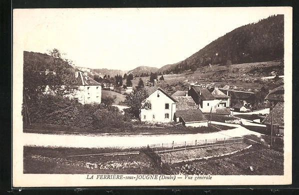 CPA La Ferriere-sous-Jougne, Vue generale 1935
