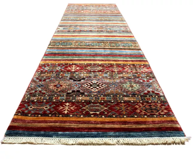 Teppich Orient Läufer Ziegler Khorjin 82x312 cm 100% Wolle Handgeknüpft rot