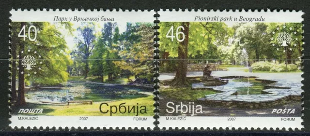 0062 SERBIA 2007 - European Nature Protection - Park - MNH(**) Set