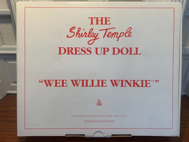 SHIRLEY TEMPLE Danbury mint WEE WILLIE WINKIE Outfit with Certificate -Excellent