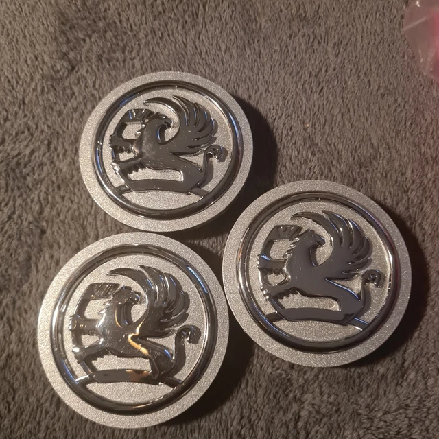 VAUXHALL CORSA ASTRA Zafira 60mm Alloy Wheel Centre Caps x3