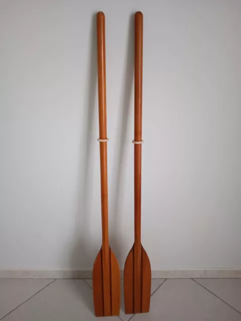 coppia di remi in legno 134 cm