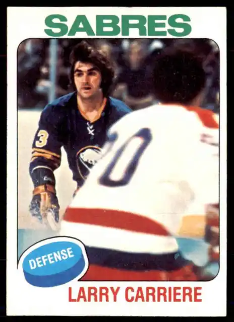 1975-76 Topps Larry Carriere Buffalo Sabres #154