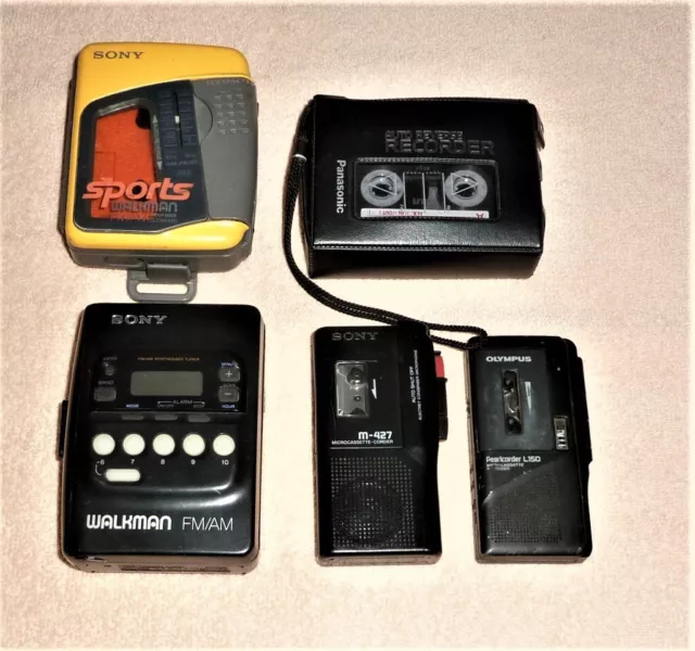 (5) Portable Cassette Recorders & Walkman's / See Pictures