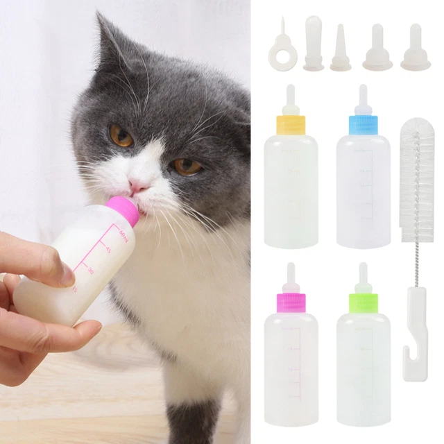 CAT KITTEN NURSING Bottle Kit Pet Newborn Puppy Cat Feeding Bottle £6.