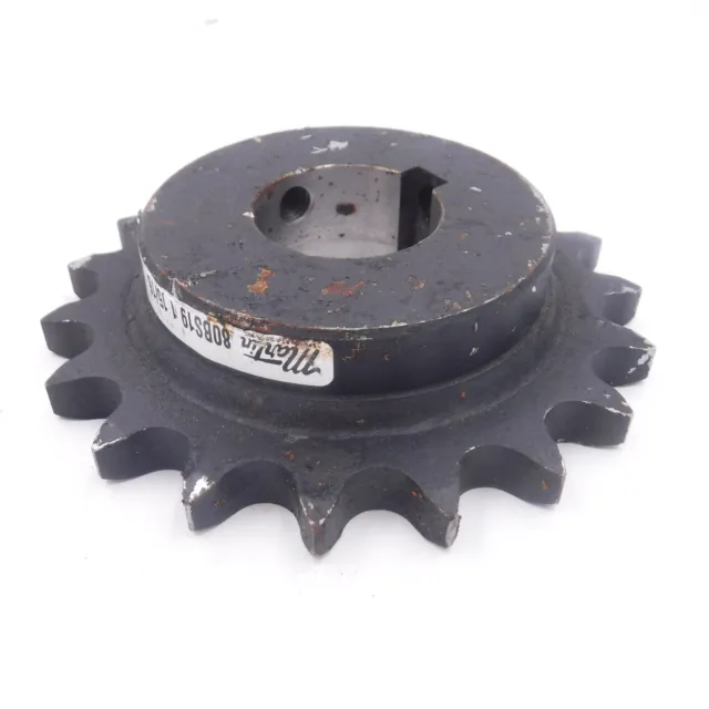 Martin 80BS19 1-15/16 Bored-to-Size Type BS Single Pitch Roller Chain Sprocket