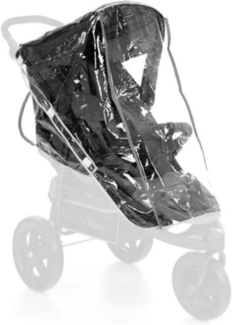 Hauck Universal Regenschutz, transparent - passt 3 & 4 Rad Stoller, Kinderwagen