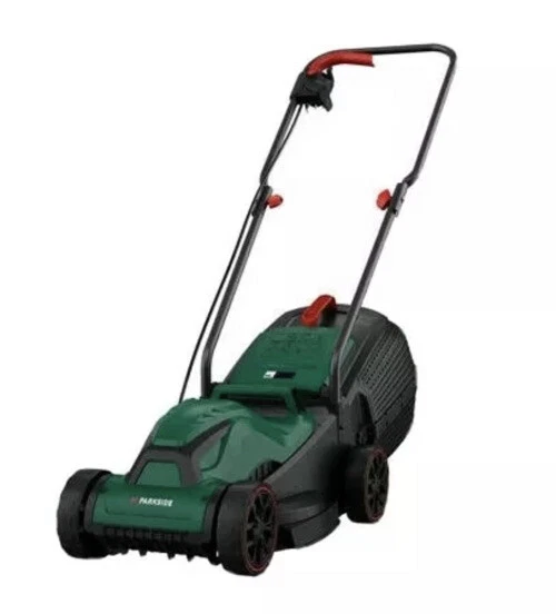 PARKSIDE ELECTRIC TURBOLAWNMOWER Corded Lawn Mower 1300w 30 Litre Box £