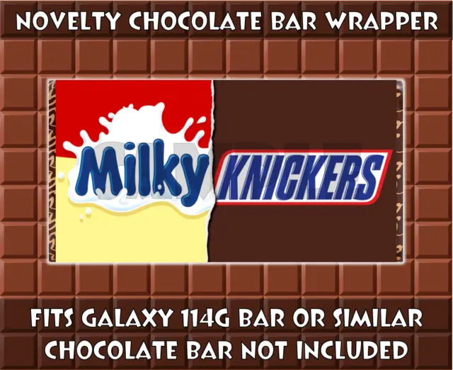 Chocolate Bar Wrapper Novelty Joke Funny Rude Dad Birthday Father's Day Gift