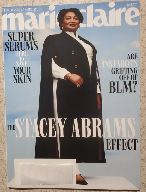 Marie Claire Magazine April 2021 Change Makers Issue Stacey Abrams Effect New