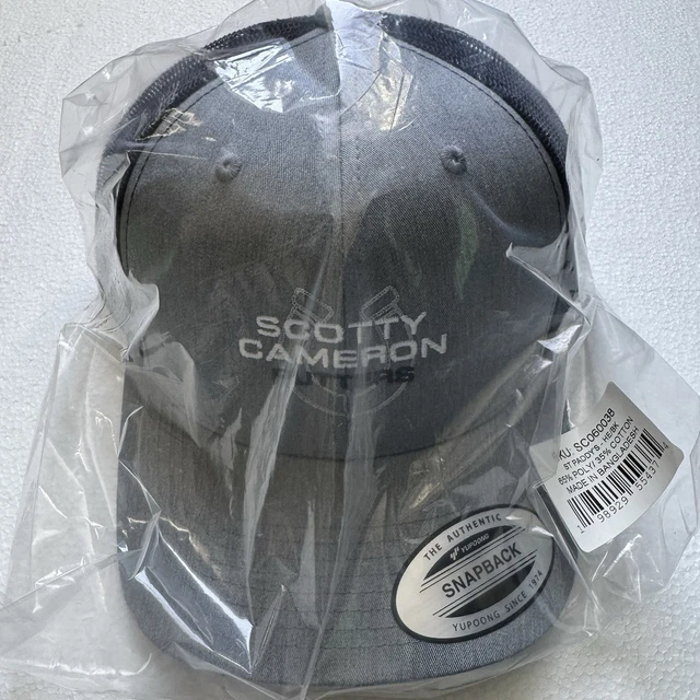 Scotty Cameron Crown & Co Snapback Hat Gray Black Scotty Golf