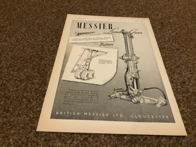 Ac44 Advert 11X8 Britisch Messier Ltd - Messier Fahrwerk