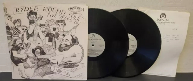 Various – Ryder Round Folk - Five Years On 12'' LP Australia 1988 MBS Records