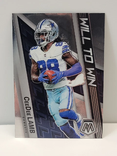 Ceedee Lamb 2022 Panini Mosaic Will To Win Prizm Ww-18 Dallas Cowboys