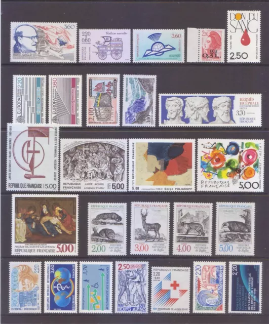 Francia 1988 - Lotto di 26 francobolli Nuovi MNH** integri