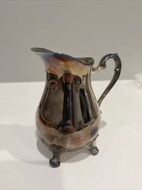 Vintage Silver Pitcher 5.5” Tall