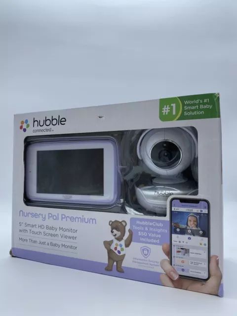 Monitor inteligente para bebé Hubble Nursery Pal Premium 5" pantalla táctil HD 1M2271103