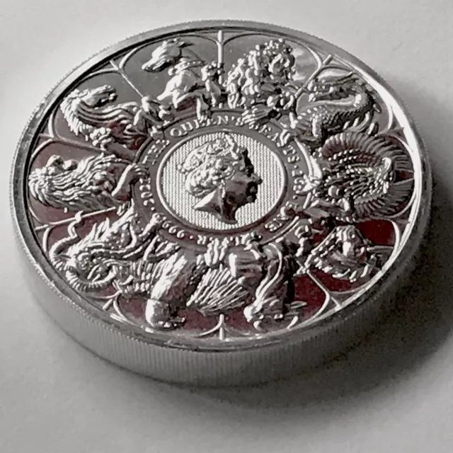 2021 Queen's Beast Collection Completer Coin 2 oz 9999 Silver Coin Griffin Lion 2