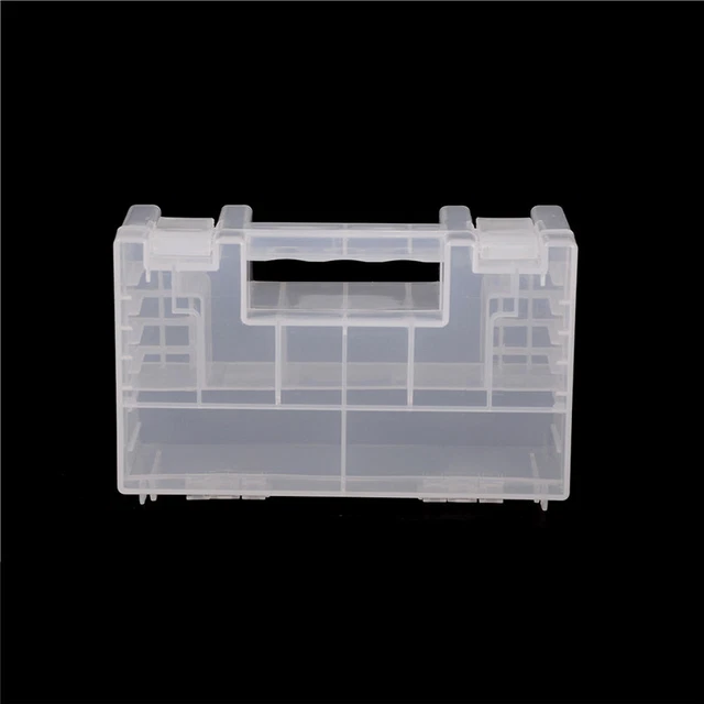 Large Portable Hard Plastic Battery Case Holder Storage Box for AA AAA Batt^NS