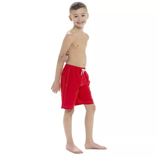 Jungen Badeshorts Kinder Sommer Pool Urlaub einfach Strand Netz gefüttert 6-13 Jahre 2