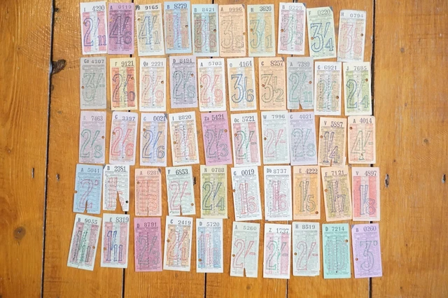 Original London Transport Reisebusse Busticket x50 Ref Q