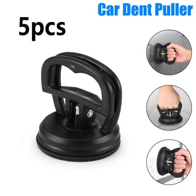 5pc Car Dent Repair Puller Pull Body Panel Ding Remover Sucker Suction Cup Black