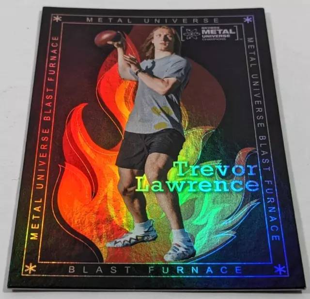 TREVOR LAWRENCE 2021 Skybox Metal Universe Champions Blast Furnace BF-15 Jaguars
