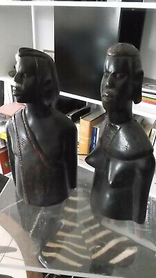 2 Statues Maasai 2little Statue African Maasai Easter Kunst Africa First