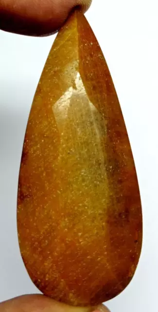 347 Cts Natural Yellow Brown Sapphire Untreated Pear Cut Loose Gemstone N11