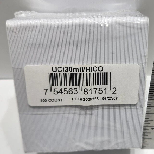 Fargo UC/30mil/HICO PVC Cards w/ Magnetic Stripe 100 count