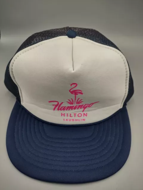 Vintage Flamingo Hilton Laughlin Snapback Trucker Hat