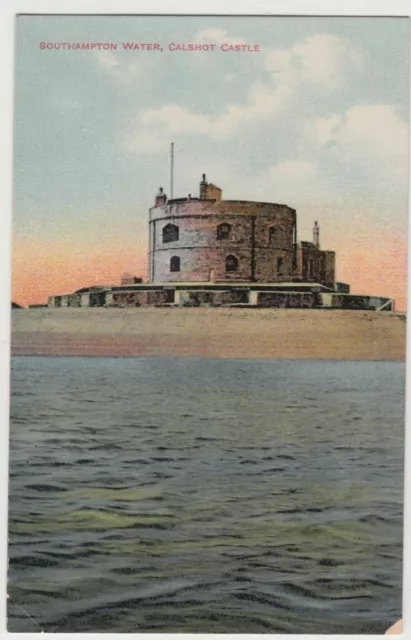 Hampshire; Southampton Water, Calshot Castle PPC By CJ Bealing, Unused, c 1910