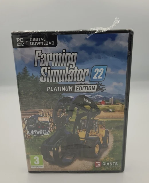 FARMING SIMULATOR 22 Platinum Edition - PC (PC) + Claas Xerion Sella ...