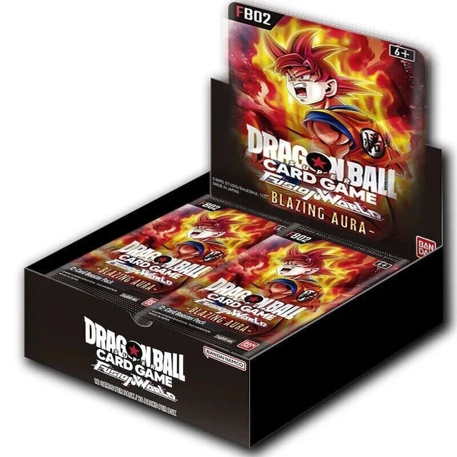 DRAGON BALL SUPER Box FUSION WORLD FB02 FB02 Blazing Aura English WAVE 1 EUR 153,90 PicClick FR