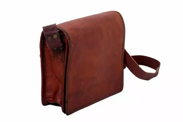 Femme Authentique Vintage Marron Cuir Neuf Messager Épaule Portable Sac De Sur