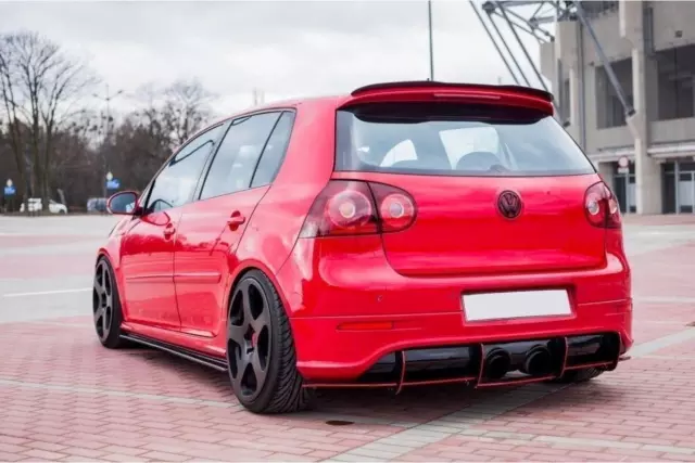 Heckspoiler Lippe für VW Golf 5 GTI Hochglanz Schwarz Maxton Design mit ABE