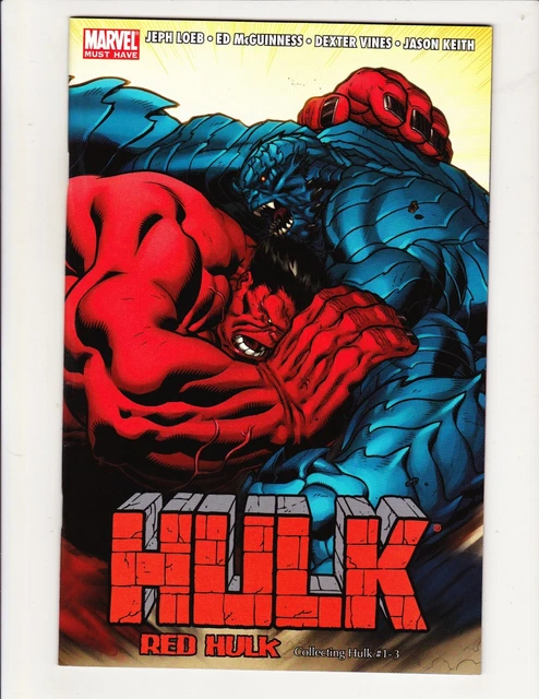 Marvel Must Have: Hulk #1 Reprints Red Hulk #1 2 3 2007 Loeb Mcguinness Disney+