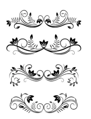 Victorian-Like Image Swirls Scrolls Floral Flower Waterslide Decal U PICK MIS514