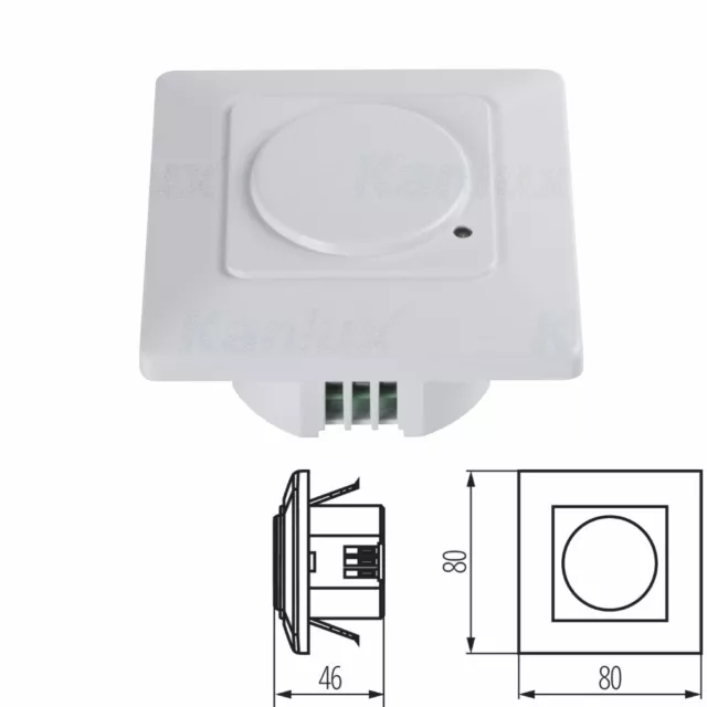 Wall Ceiling Mounted PIR Motion Microwave Sensor Detector 180 Degree 9 Meter