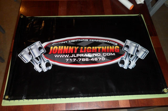 24"x36" Johnny Lightning Performance JLP Racing Garage Track Vinyl Banner Ford