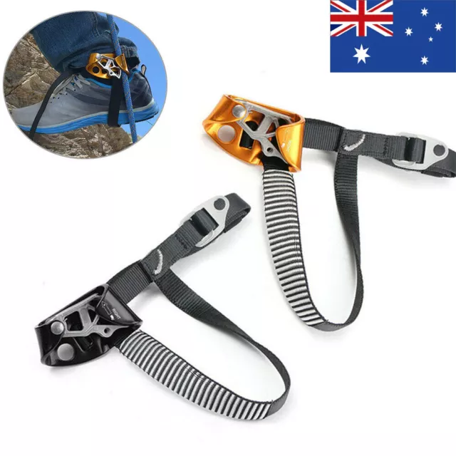 Right Left Foot Ascender Riser Tree Rock Climbing Fall Protection Equipment Gear