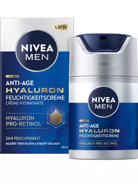 NIVEA MEN Crema Viso Anti Aging Ialuron, 50ml