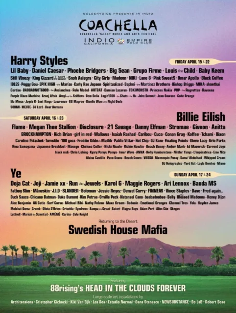 Coachella 2022 Weekend 1 April 15-17 GA Tickets / Passes! 3 available!