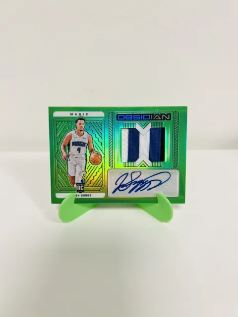 Jalen Suggs 2021-22 Panini NBA Obsidian RC Green Flood Rookie Patch Auto /25 SSP