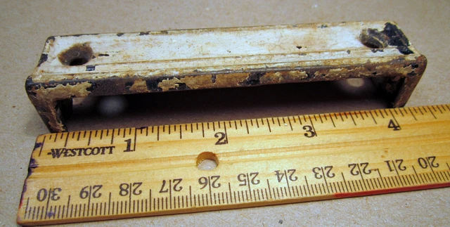 Antique Rim Lock Keeper Catch Old Metal Salvaged Hardware Victorian Details K