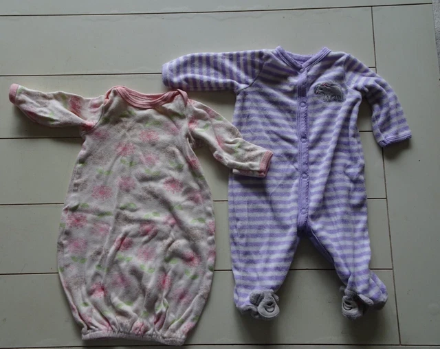 Infant Baby Girl, 16 pieces spring summer lot NEWBORN, Carters Gymboree Gerber 2