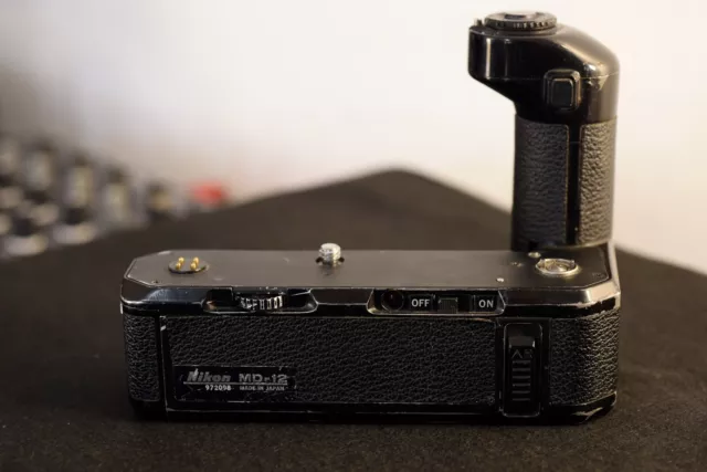 Nikon MD-12 motor drive winder for vintage analog camera FM, FE, FM2, FE2, FM3a