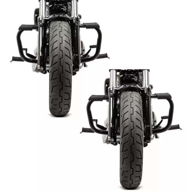 2x protecteur moteur Harley Davidson Sportster 04-20 Craftride Tour en noir Must